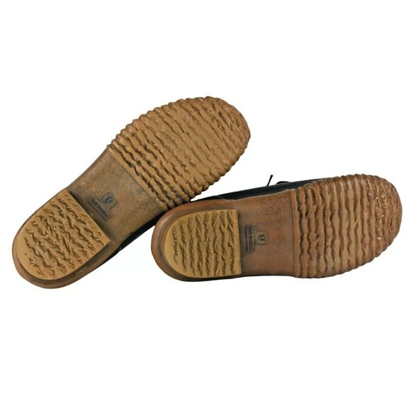 Sporto Womens Brown Blue Leather Lace Up‎ Low Top Casual Duck Shoes Size US 9 - Picture 7 of 9